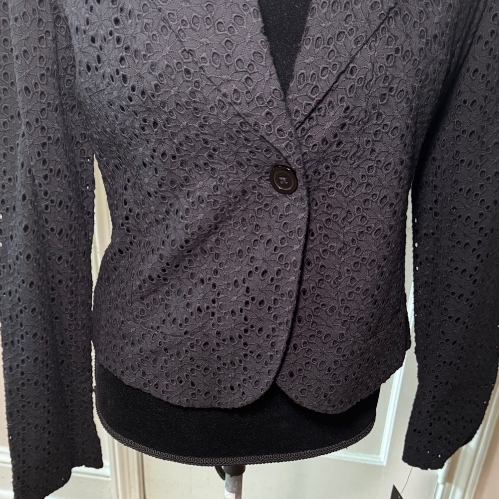 Rafaella Black Textured Women's Blazer Size 8 NWT - Picture 2 of 15